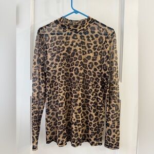 Torrid Animal Print Long Sleeve Top
